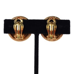 Chanel Vintage Gold Clip-On Earrings
