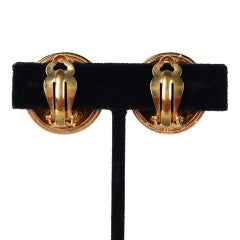Orecchini a clip vintage dorati di Chanel