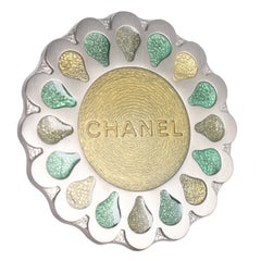 Chanel Vintage Silver Brooch Pin, 1999, France, Classic Design