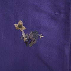 SHIATZY CHEN silk purple oriental floral bird embroidery cocoon vest IT44 L