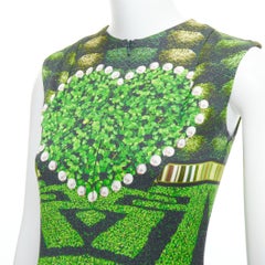 MARY KATRANTZOU 2012 Abito a turni stampato in passerella Greene & Greene, UK10 M.