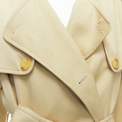 GABRIELA HEARST 100% merino wool silk trimmed pleats trench coat IT40 S