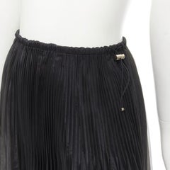 FENDI - Gonna midi svasata a pieghe con coulisse in vita IT36 XS