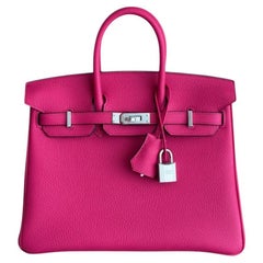 Hermes Birkin 25 Rose Mexico Pink Togo Palladium Hardware Rare Top Handle, 2026