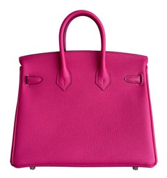 Hermes Birkin 25 Rose Mexico Pink Togo Palladium Hardware Rare Top Handle, 2026