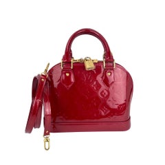 Louis Vuitton Alma BB Monogram – Rote Vernis-Lackleder-Umhängetasche
