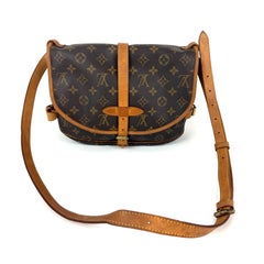 Louis Vuitton Monogram Saumur 30 Vintage Saddle Style Messenger Crossbody Bag