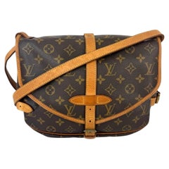 Louis Vuitton Monogram Saumur 30 Vintage Saddle Style Messenger Crossbody Bag