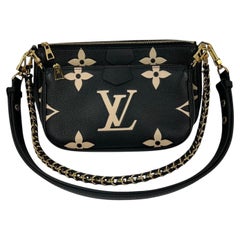 Louis Vuitton Multi Pochette Empriente Bicolor Black Shoulder Bag