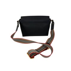 Burberry Grainy Calfskin Note Black Crossbody Bag
