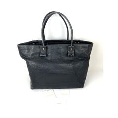 Chloe Eclipse – Schwarze Ledertasche mit Logo-Verzierung