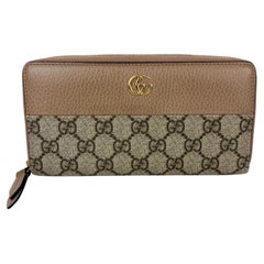 Gucci GG Marmont Zip Around Wallet Porcelain Rose