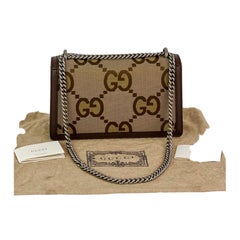 Gucci Dionysus Jumbo GG Canvas Beige Schultertasche Maxi