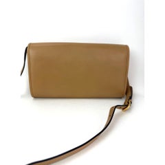 Gucci Lambskin G Linea Matisse Interlocking Beige Clutch Shoulder Bag