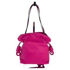 Loewe Nappa Pink Flamenco Medium Knot Shoulder Bag