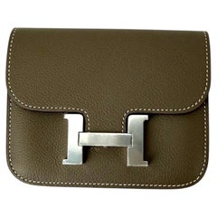 Hermes Evercolor Constance Slim Etoupe Geldbörse