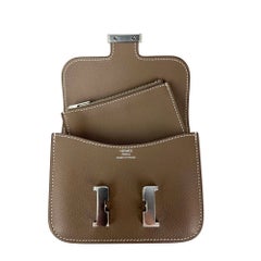 Hermes Evercolor Constance Slim Etoupe Geldbörse