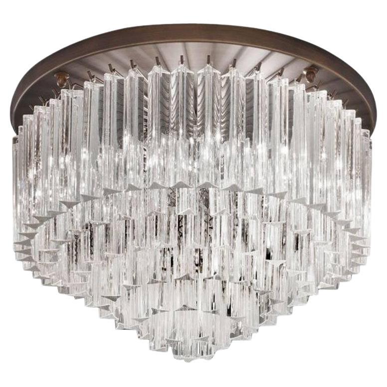 Triedri Cake Flush Mount by Fabio Ltd For Sale