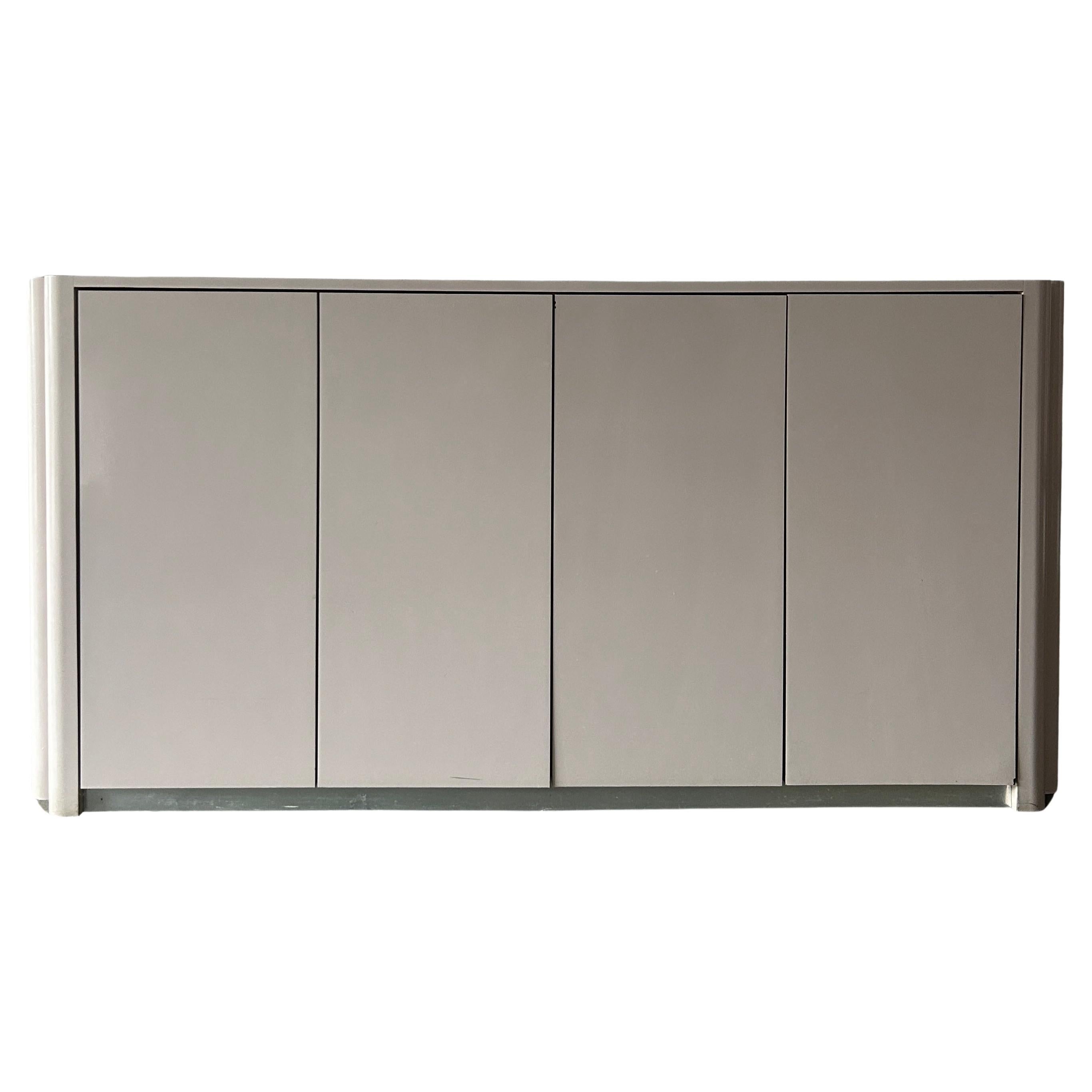 Pop art post modern 4 door muave pink credenza sideboard