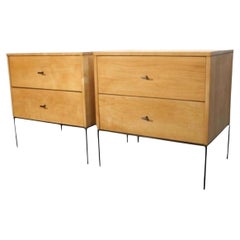 Midcentury Paul McCobb 2 Drawer #1503 Nightstands Blonde maple T Pulls Midcentury Paul McCobb 2 Drawer #1503 Nightstands Blonde maple T Pulls