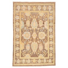 Collection Turkey Rose Tapis de sol - Laine Bleu Brown Ivoire - 88719