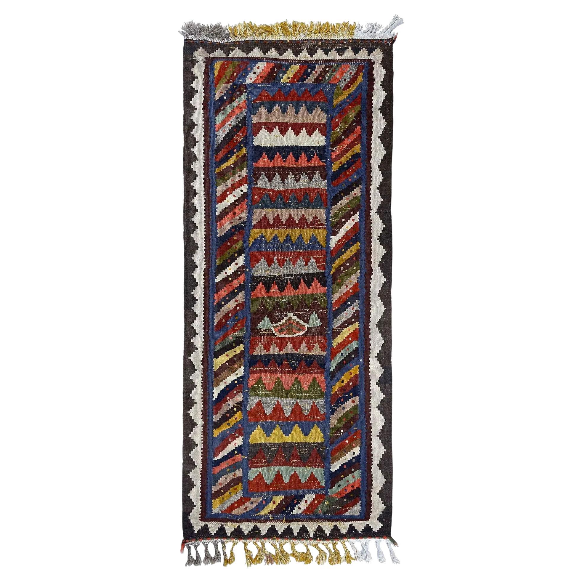 Tapis Kilim de Turquie - Design - 98638 en vente