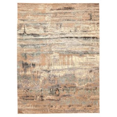 Tapis de sol India Modernity - Laine Brown Shades of Gray / silver - 94158