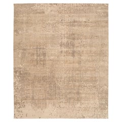 Tappeti India Modern - Lana Marrone Avorio Taupe Design - 93841