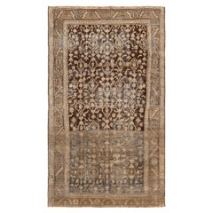 Persischer Malayer Kleiner Teppich - Wolle Braun Elfenbein Design - 94585