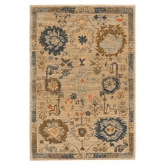 Abadeh Afghanistan Abadeh Kleiner Teppich - Wolle Elfenbein Design - 94637