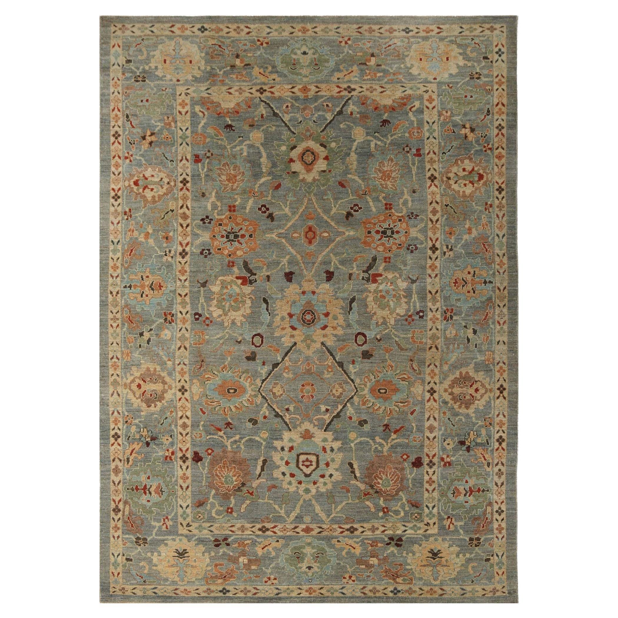 Sultanabad-Teppiche aus Afghanistan - Wolle in Grau mit Muster - 95796