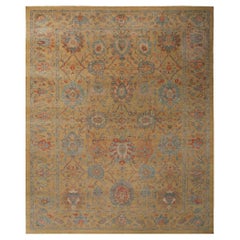 Turkey Sultanabad Over Size Rug - Wool Blue Red Yellow - 95817