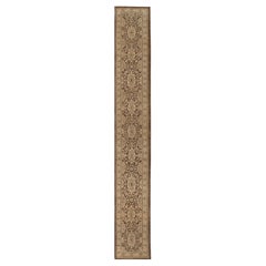 Afghanistan Sultanabad Läufer Teppich - Wolle Braun Elfenbein Design - 95821