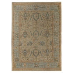Afghanistan Oushak Over Size Teppich - Wolle Elfenbein Design - 95835