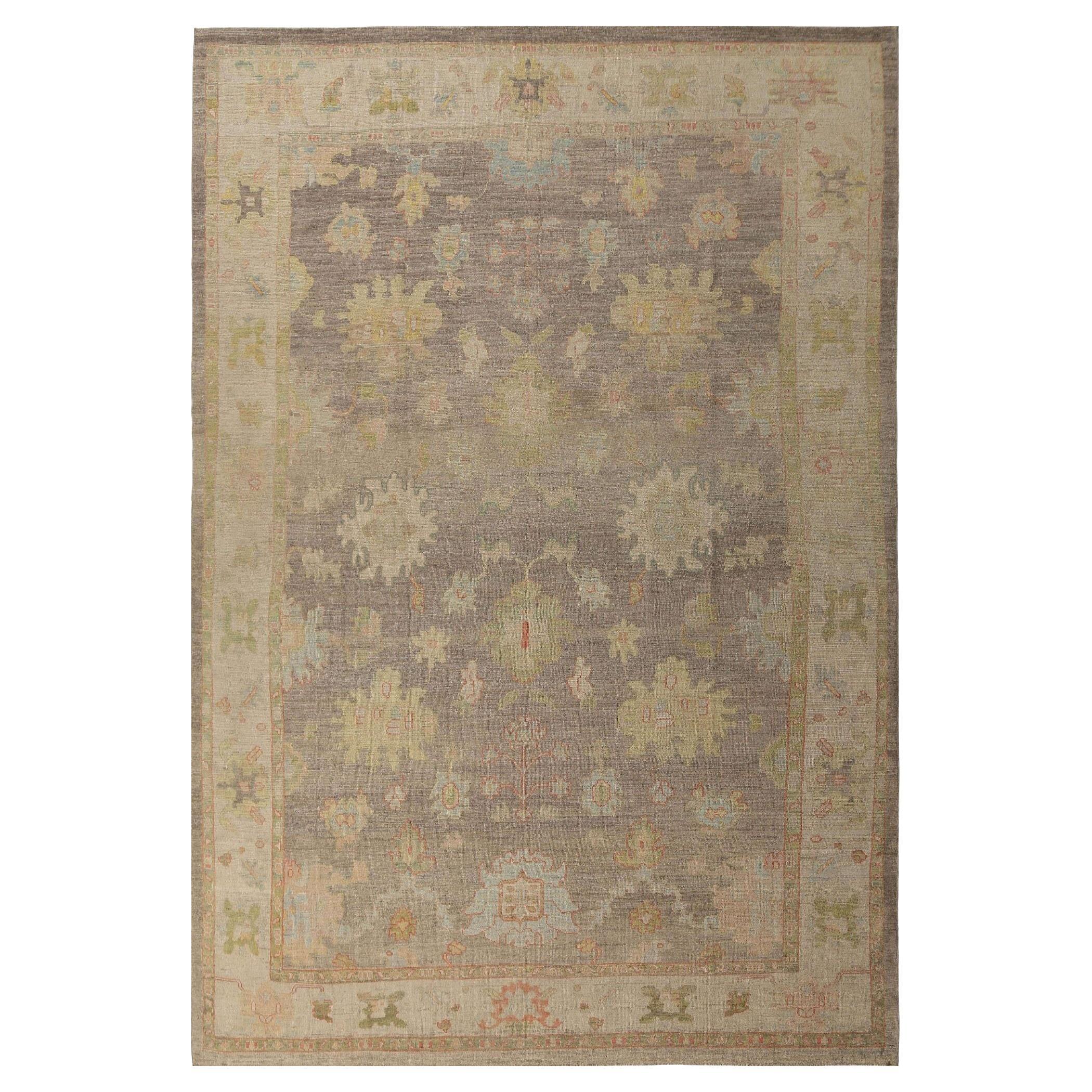 Afghanistan Oushak Over Size Teppich - Wolle Brown Design - 95848