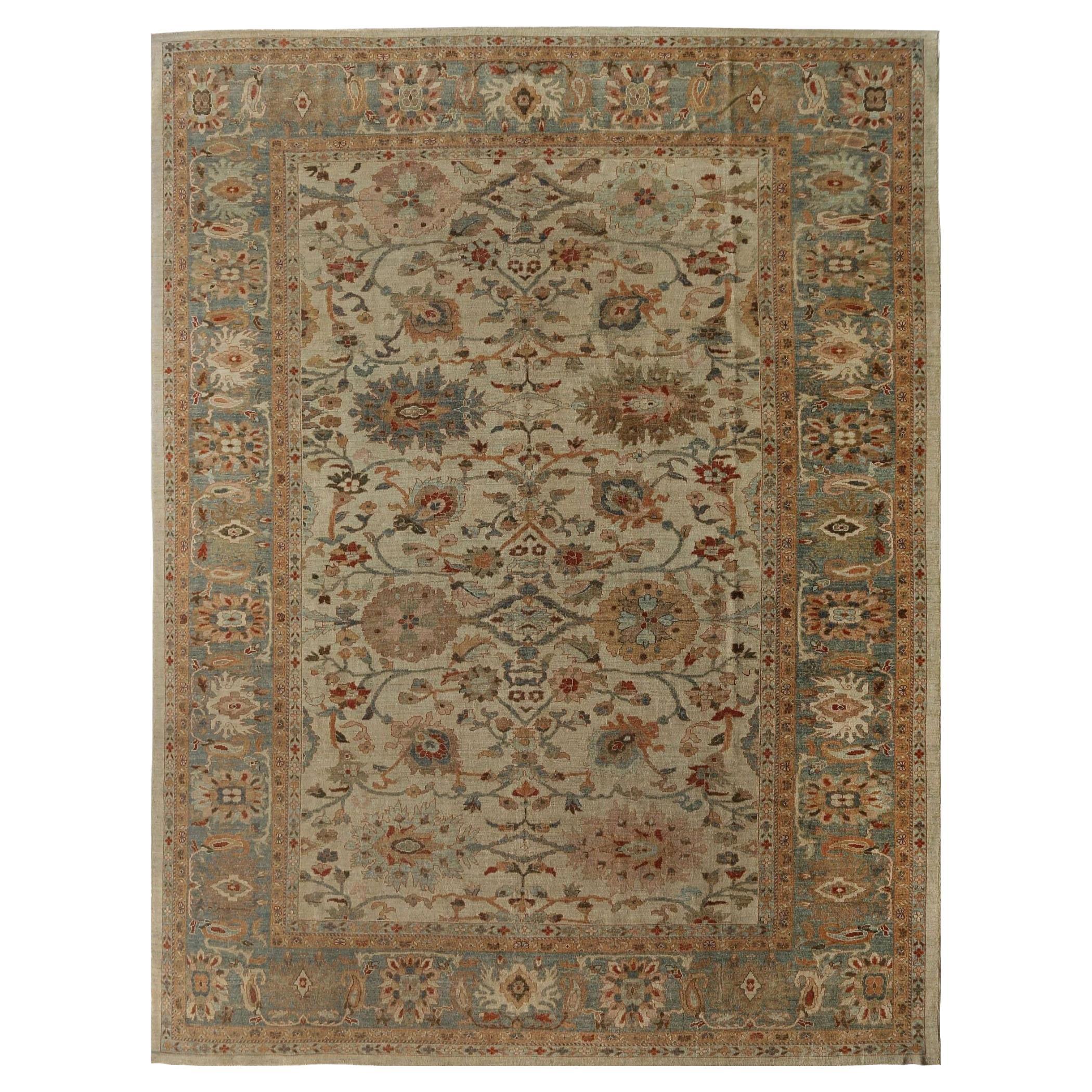 Afghanistan Sultanabad Over Size Teppich - Wolle Elfenbein Design - 95849