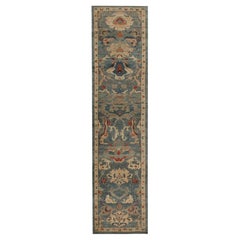 Turkey Sultanabad Runner Rug - Wool Gray Ivory Design - 95780