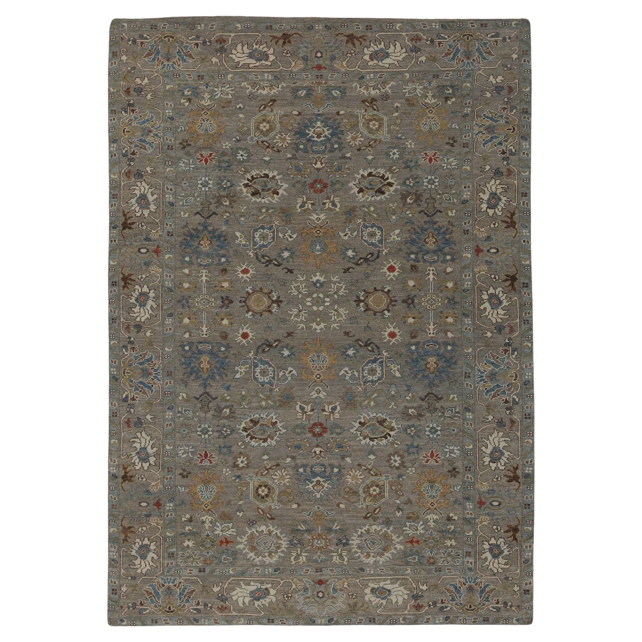 Afghanistan Sultanabad Area Rugs - Wolle Brown Taupe Design - 96045