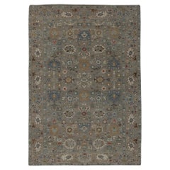 Afghanistan Tapis de sol Sultanabad - Laine Brown Taupe Design - 96045