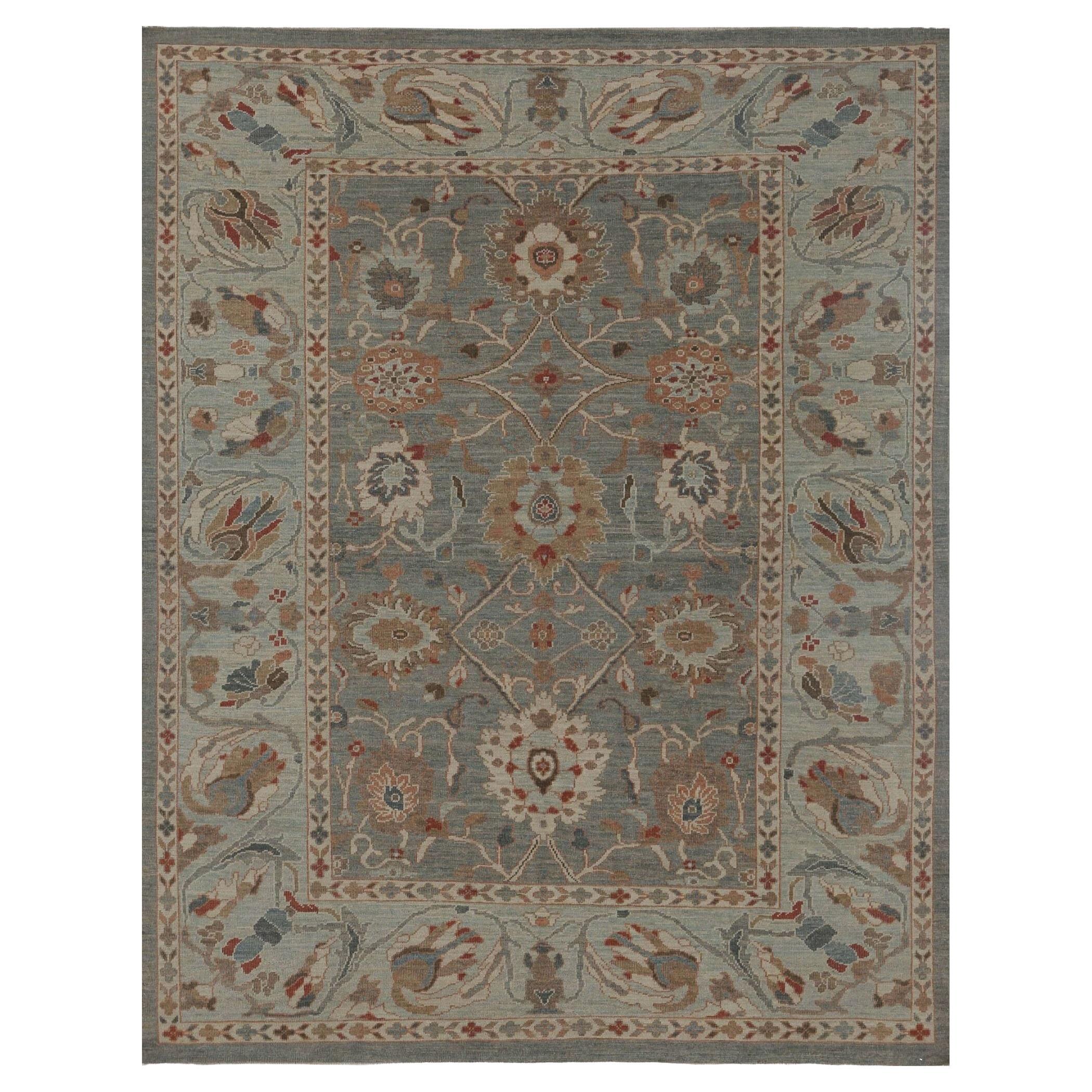 Sultanabad-Teppiche aus Afghanistan - Wolle in Grau mit Muster - 95994