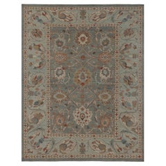 Tapis d'Afghanistan Sultanabad - Design gris en laine - 95994