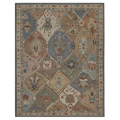 Turkey Oushak Area Rugs - Wool Blue Gray Green Ivory - 96000