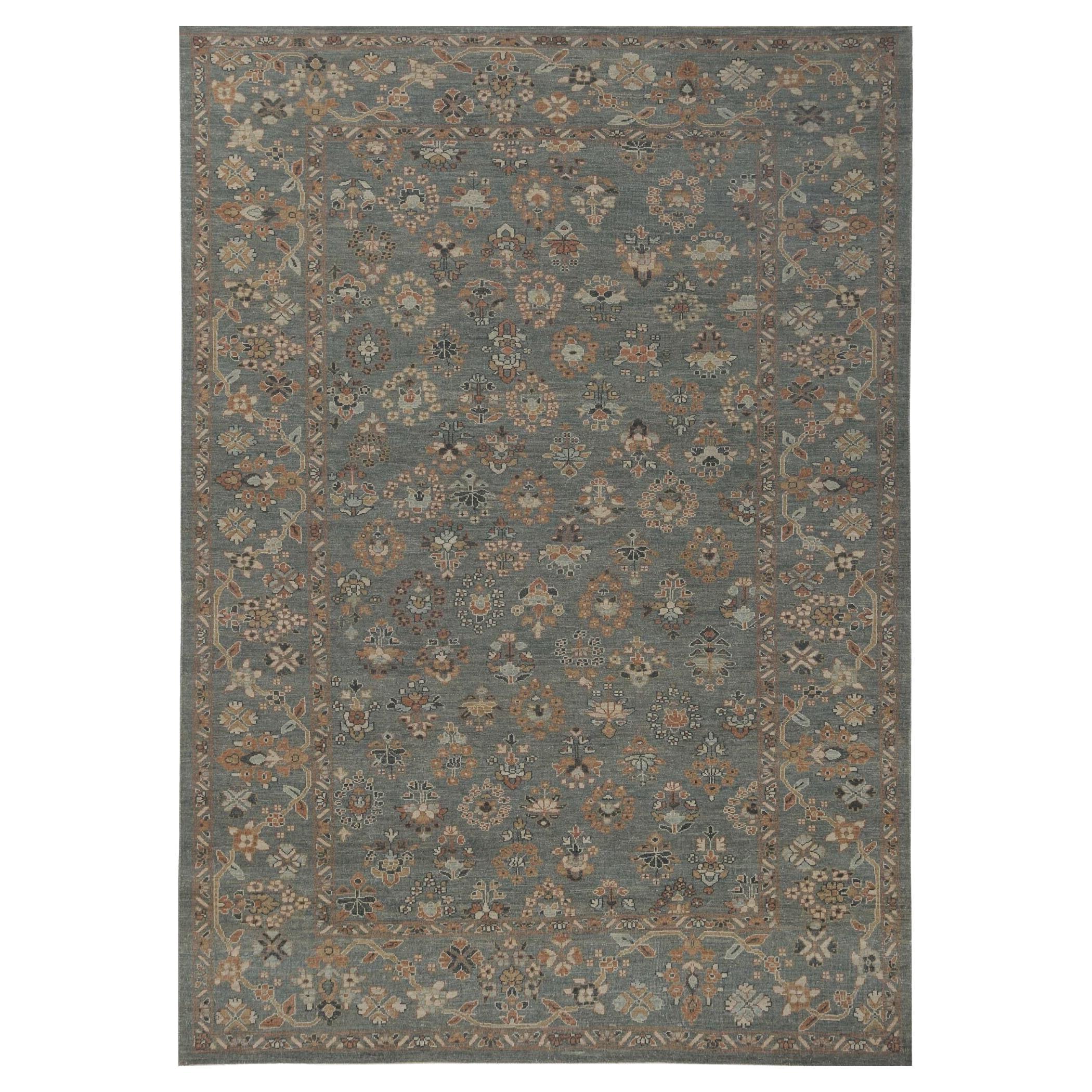 Sultanabad-Teppiche aus Afghanistan - Wolle in Grau mit Muster - 96001