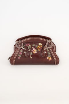 Christian Dior Brown Leather Trotter Bag Limited Edition, 2005