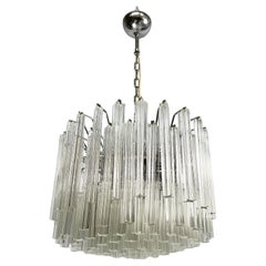 Italian modern Murano glass chandelier by Murano Due, 1970s
