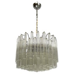 Italian modern Murano glass chandelier by Murano Due, 1970s