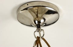 Art Deco Square Chandelier, Geometric Marble Jali