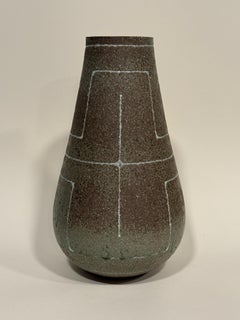 Vintage Ito Shin Modernist Japanese Large Wood-Fired Vase