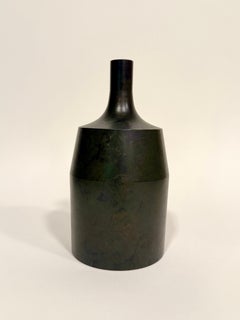 Vintage Hara Misaki Modernist Bronze Vase c1960s