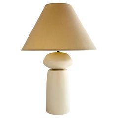 Vintage Organic Modern Ceramic Table Lamp, USA, c1980s